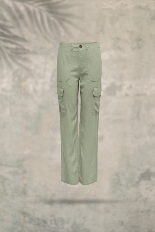 Onlmalfy-caro Linen Cargo Pant