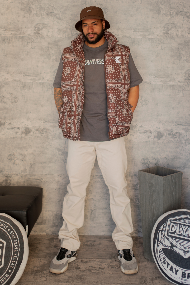 Paisely Puffer Vest