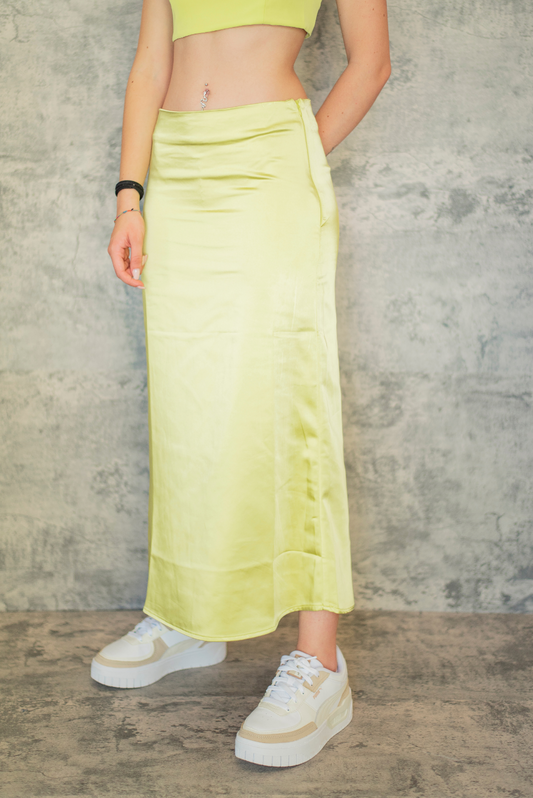 Long Skirt Satin