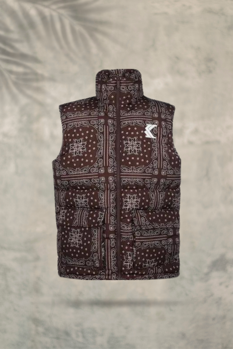 Paisely Puffer Vest