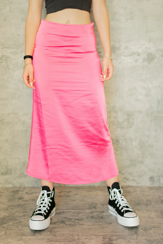 Long Skirt Satin