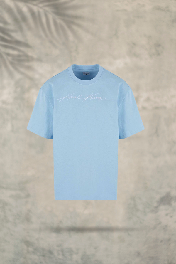 Autograph Heavy Jersey Boxy Tee Light Blue