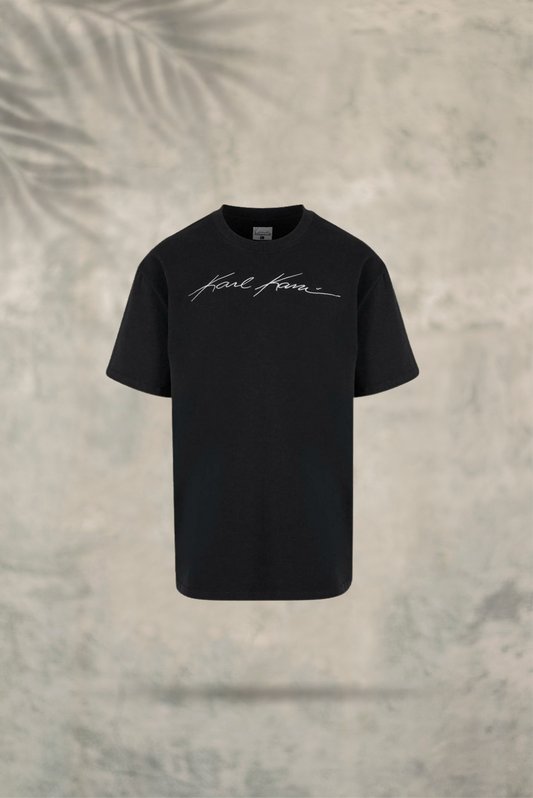 Autograph Heavy Jersey Boxy Tee  Black