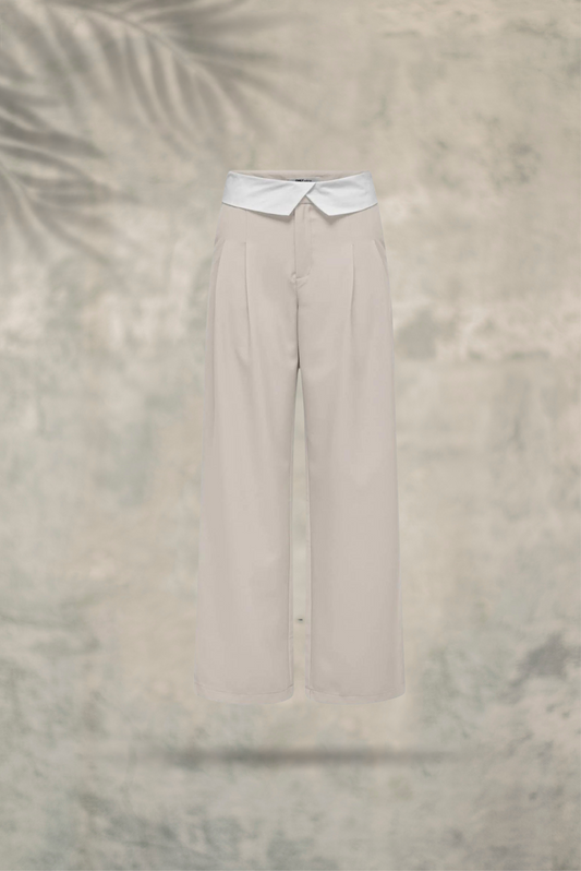 Onldiane HW Fold-Down Pant