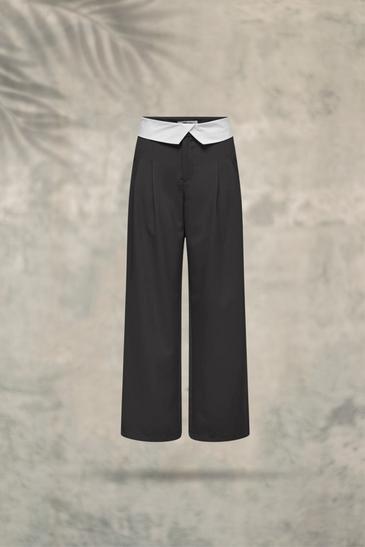 Onldiane HW Fold-Down Pant