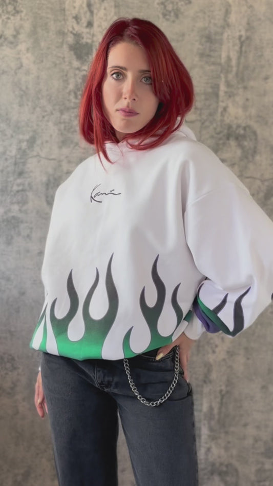 KK Small Signature Flame Hoodie