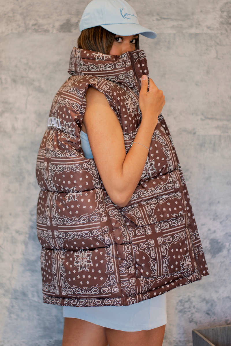Paisely Puffer Vest